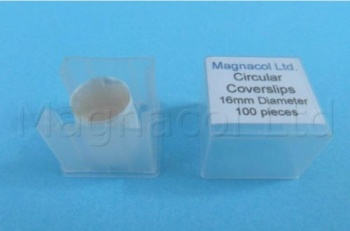 Microscope Slide Coverslips, Circular 16mm x 100